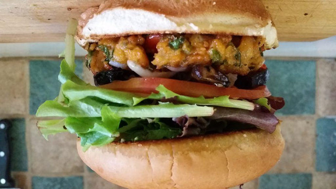 Spicy Lentil Veggie Burger