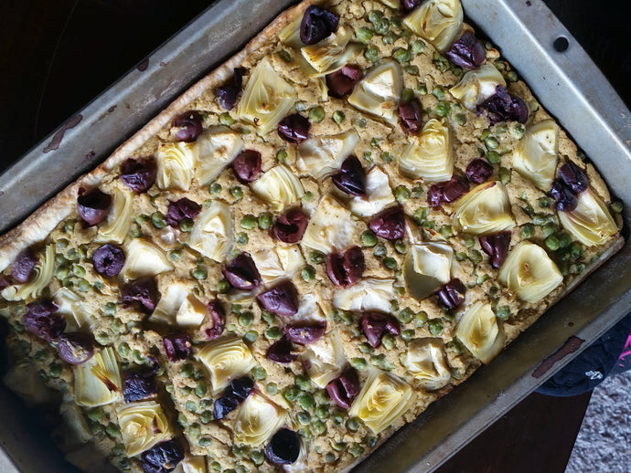 Vegan Olive and Artichoke Tart
