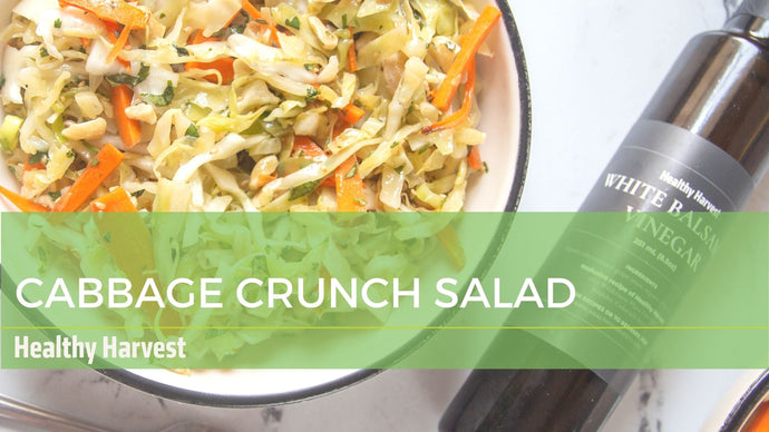 Cabbage Crunch Salad with White Balsamic Dressing