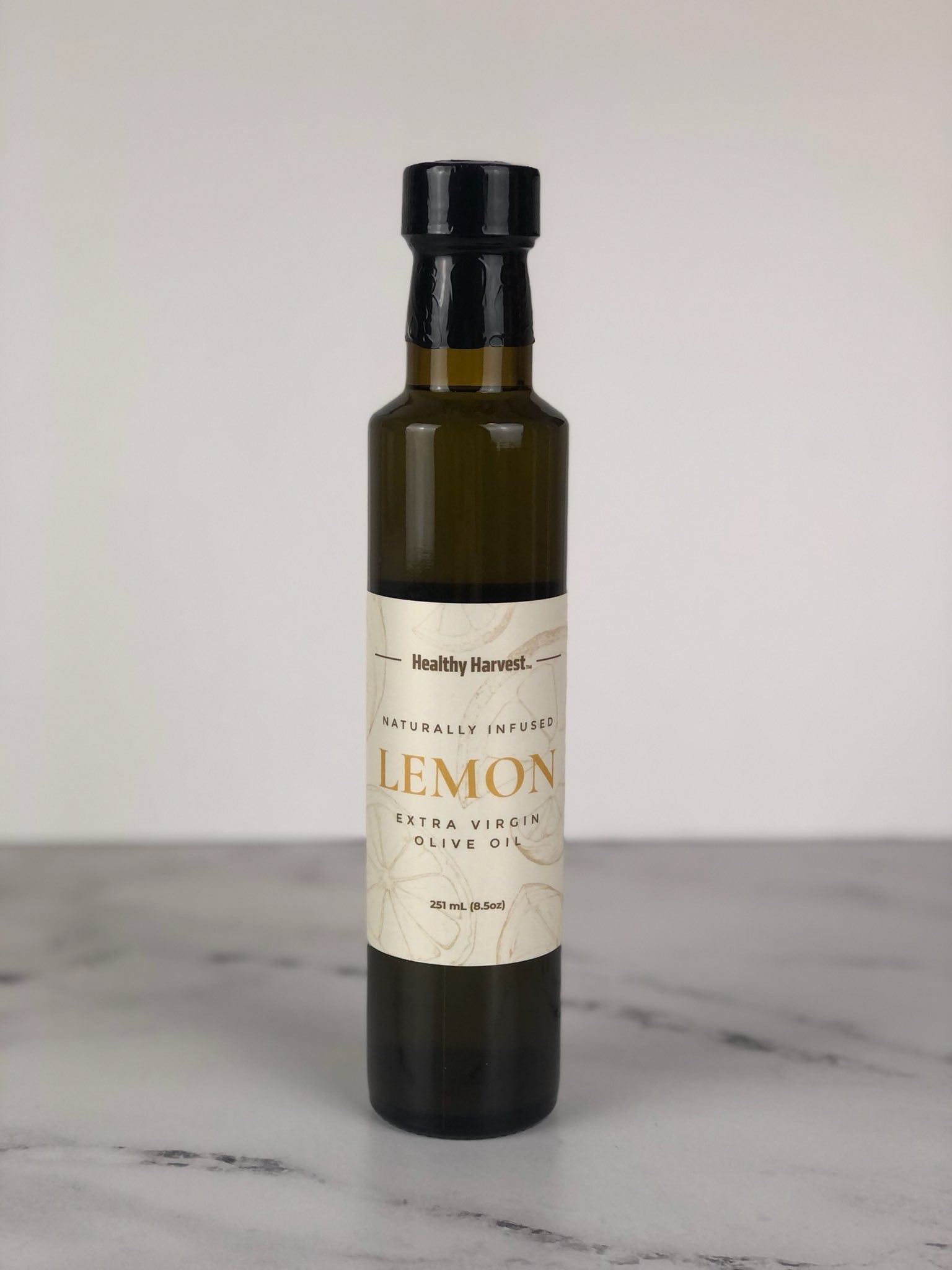 Lemon olive oil bottle, 8.5oz EVOO