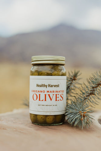 Green Oregano Olives