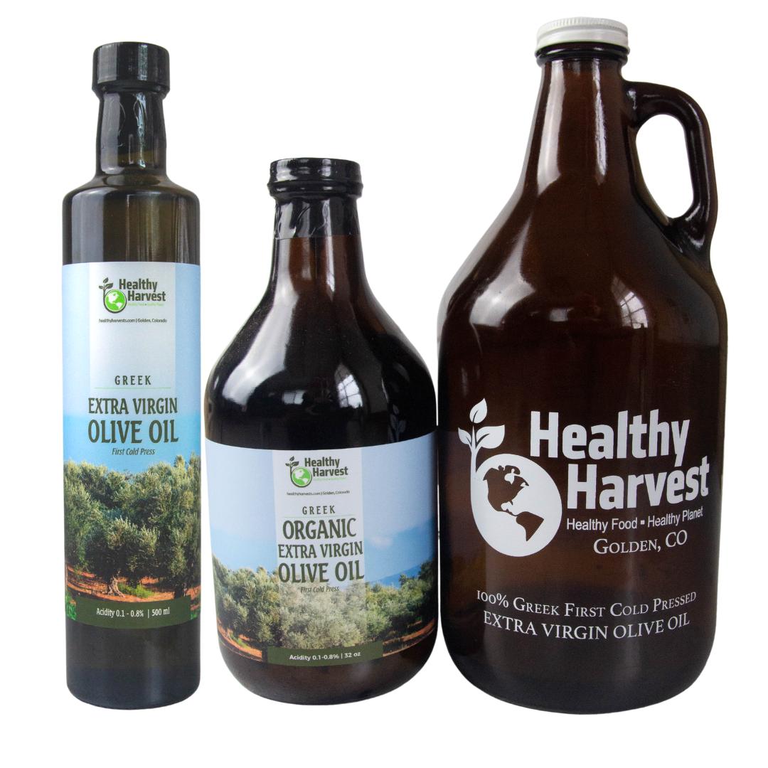 Healthy Harvest Greek Organic Extra Virgin Olive Oil (All Sizes)